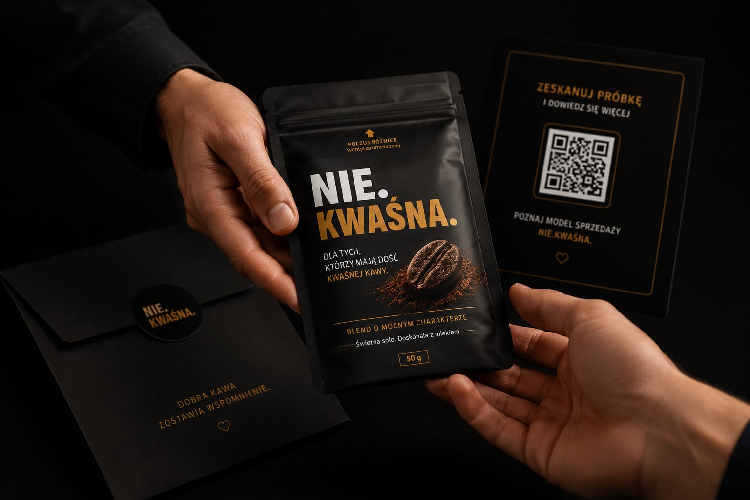 Wręczanie próbki handlowej NIE.KWAŚNA. partnerowi B2B